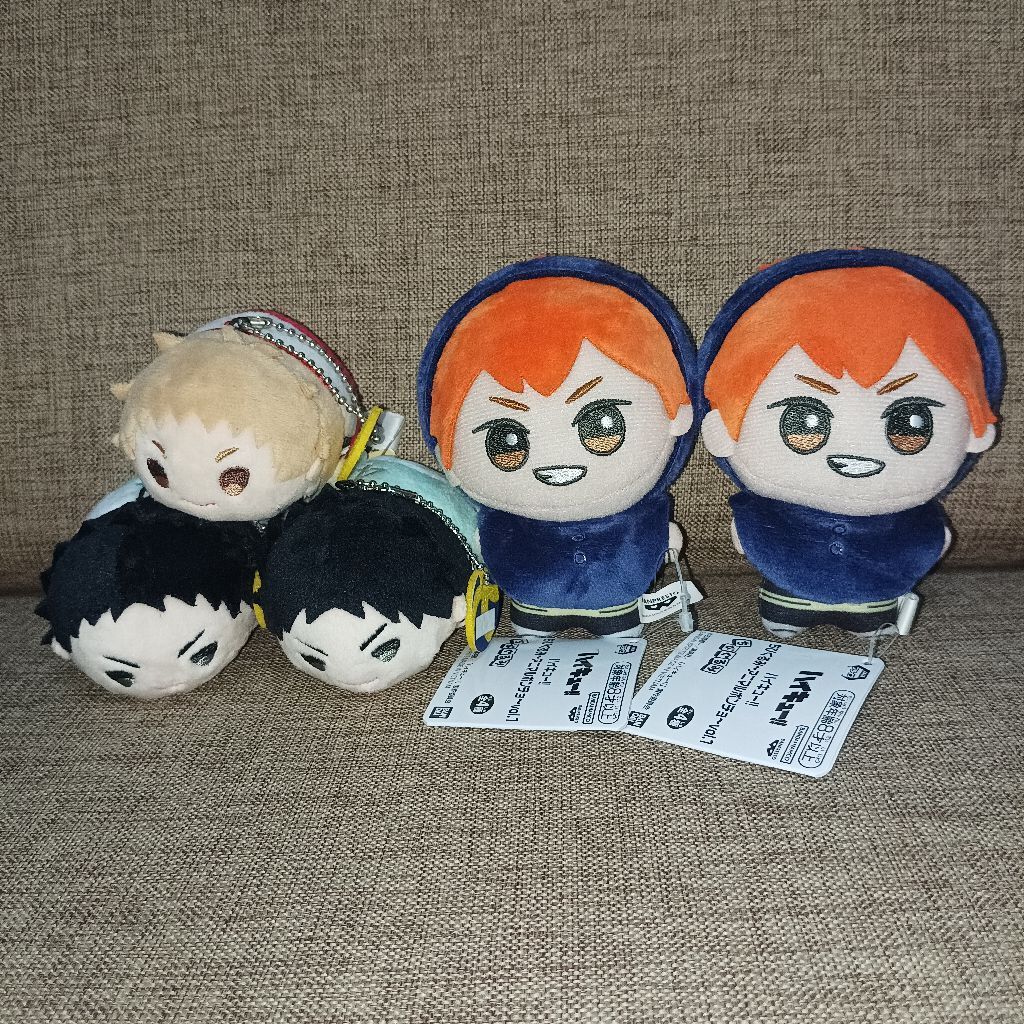[OFFICIAL] READY STOCK HAIKYU CHIBIGURUMI ANIMAL PLUSH MOCHIMOCHI MOCHI HINATA SHOYO IWAIZUMI YAKU