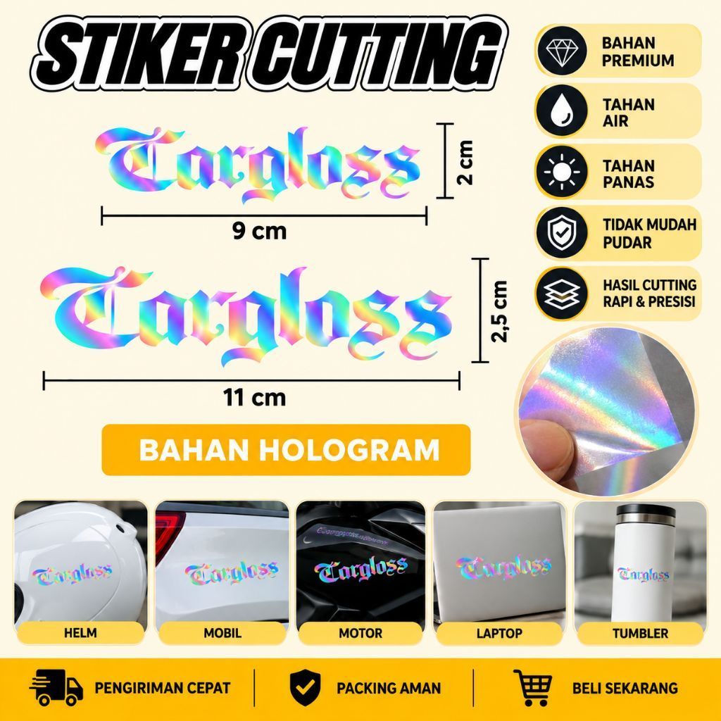 STICKER CARGLOSS / CUTTING CARGLOSS / CARGLOSS