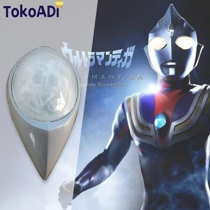 JUNX- Ultraman Tiga Chest Light Timer /Lampu Di Dada Ultraman / Color Timer Dengan Suara Dan Lampu