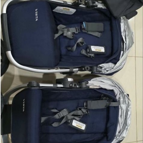 [Second]Uppababy Vista Dual Stroller Navy Blue