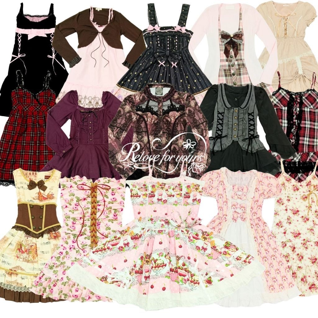 NEW UPDATE 7 SEPT | Dress Coquette Fairycore Morikei Vintage Cottage Kawaii Lolita Shoujo Himekaji D