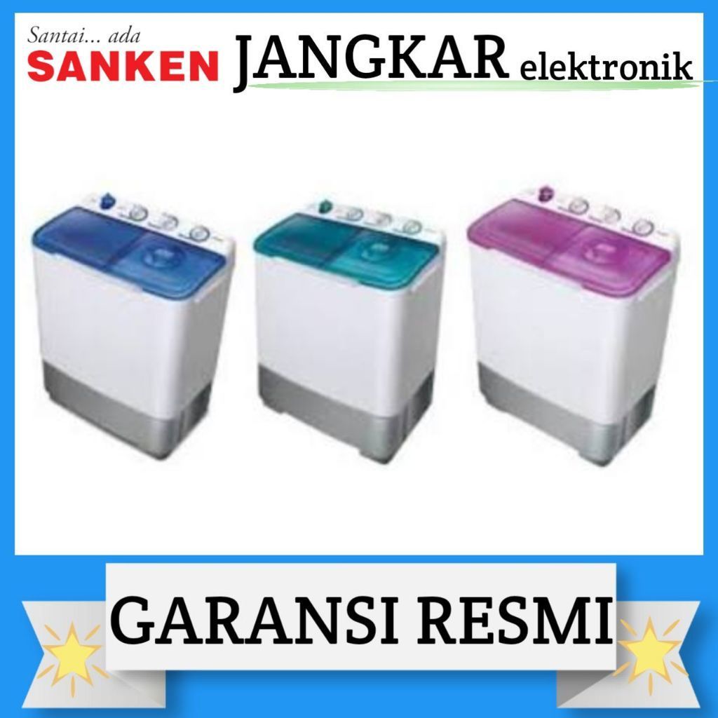 MESIN CUCI SANKEN 2TABUNG TW-8800EBU/SANKEN MESIN CUCI 2TABUNG TW-8800EBU GARANSI RESMI