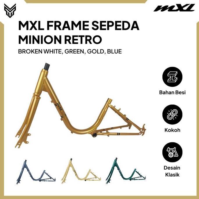 Mxl Frame Sepeda Minion Retro Ukuran 20" Bahan Steel Bicycle Frame Sepeda Outdoor