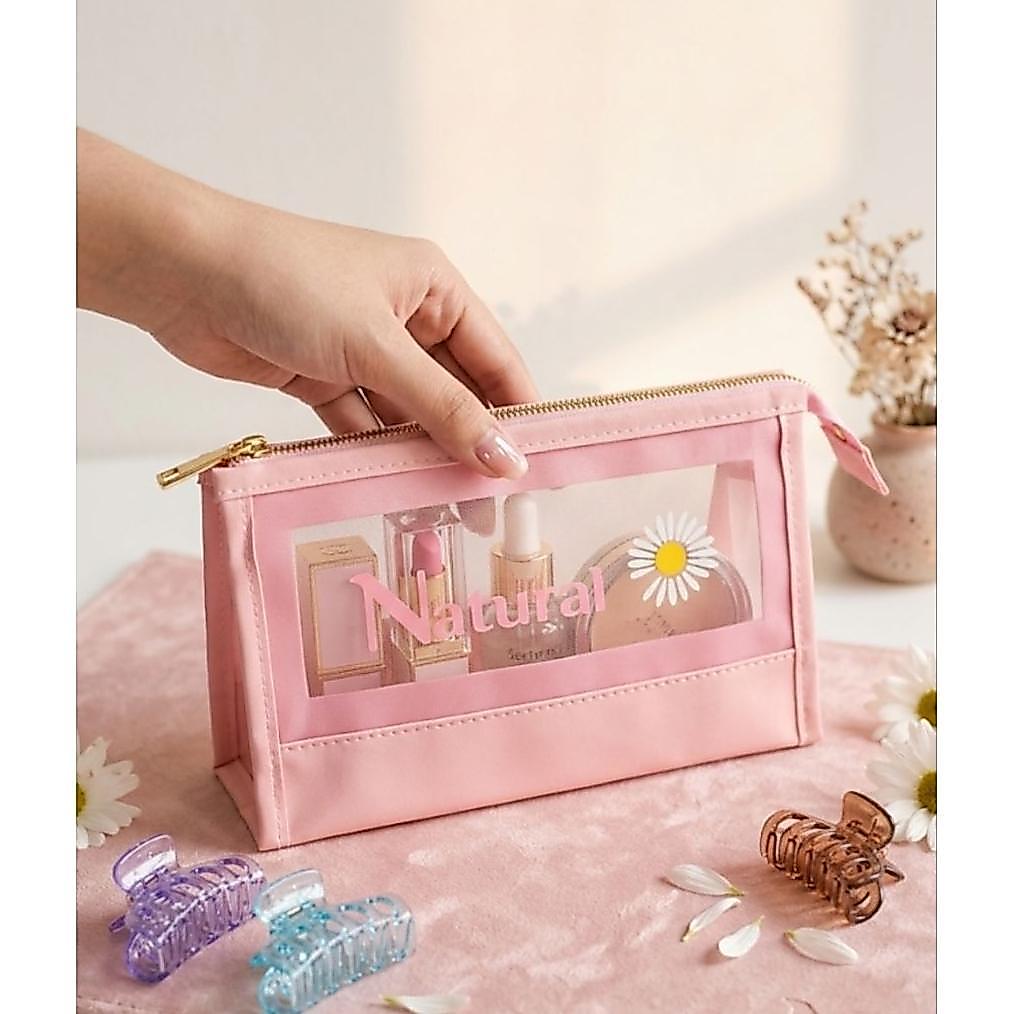 NEW ARRIVAL POUCH/TAS KOSMETIK WASHBAG SEGITIGA TRANSPARAN WATERPROOF  POUCH TRAVEL MAKE UP/ BAG ORG