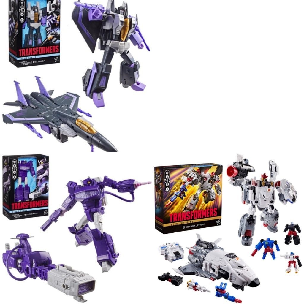 Hasbro Transformers Skywarp & Shockwave & Armada Jet Fire 0926