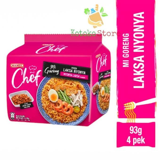 Dwikifajar99 - Mamee Chef Tom Yam Thai Lontong Laksa Kari Ayam Pedas Shitake / Mie Instant Mamee Che