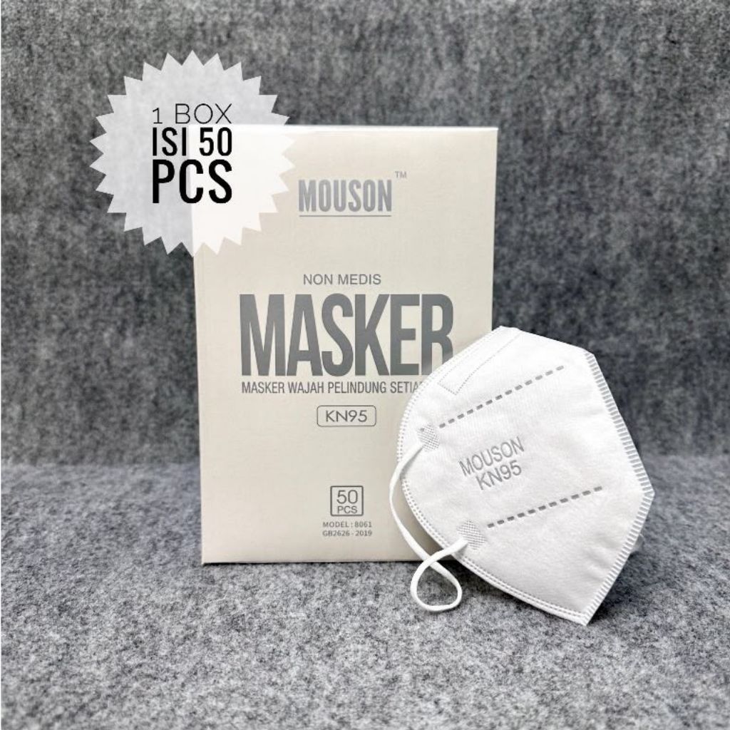 Masker Mouson KN95 5Ply Original 1 Box 50 Pcs / 50 Pcs Masker KN95 Mouson