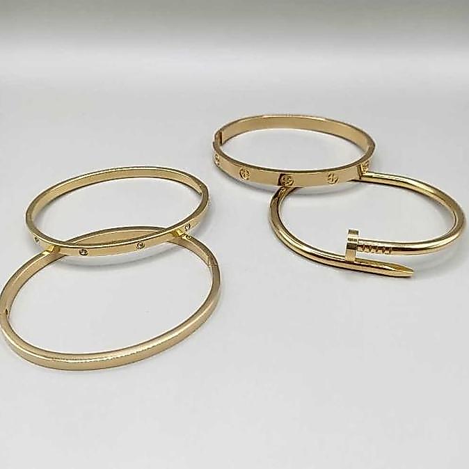 ICONIC - Gelang Tangan Stainless Steel Anti Karat Gelang Fashion Pria Dan Wanita Keren Kekinian