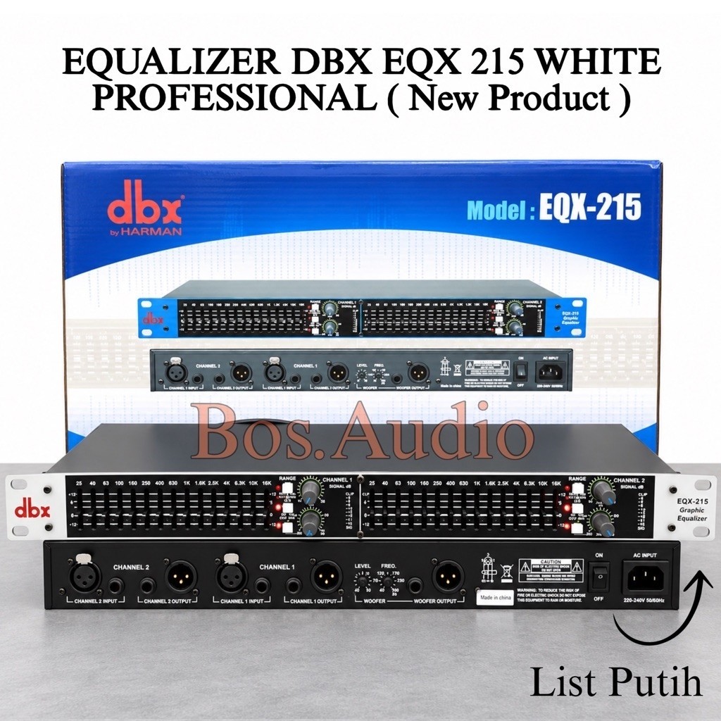 Equaliser Dbx Eqx 215+ New Grade A equlizer dbx eqx215+ ( LIST PUTIH )