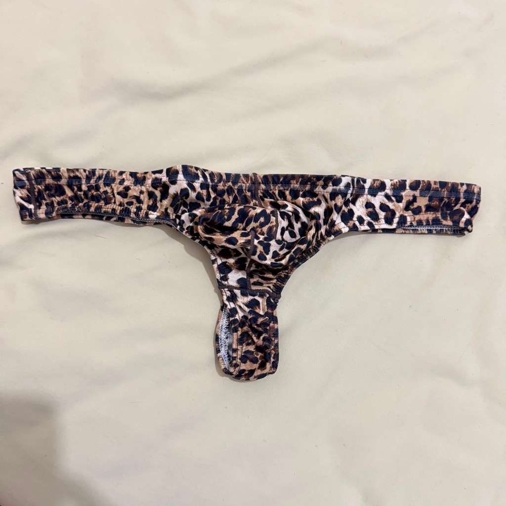 (NEW) g string pria motif leopard