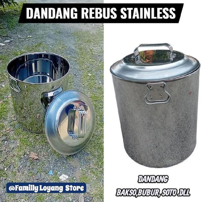 Dandang Bubur / Rebus Air Diameter 30,32,35cm Stainless Steel Kitchenware