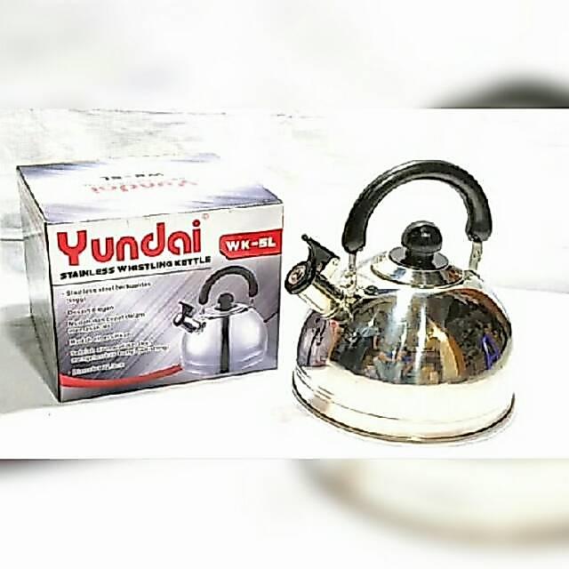 Promo Yundai Teko Bunyi 5-7 Liter I Teko Siul Yundai Stainless5 - 7 Liter