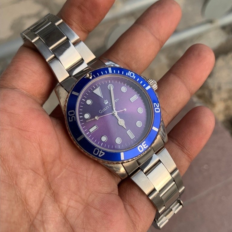 Guilty Crown GC-1019 jam tangan pria original blue Dial preloved/second/preloved