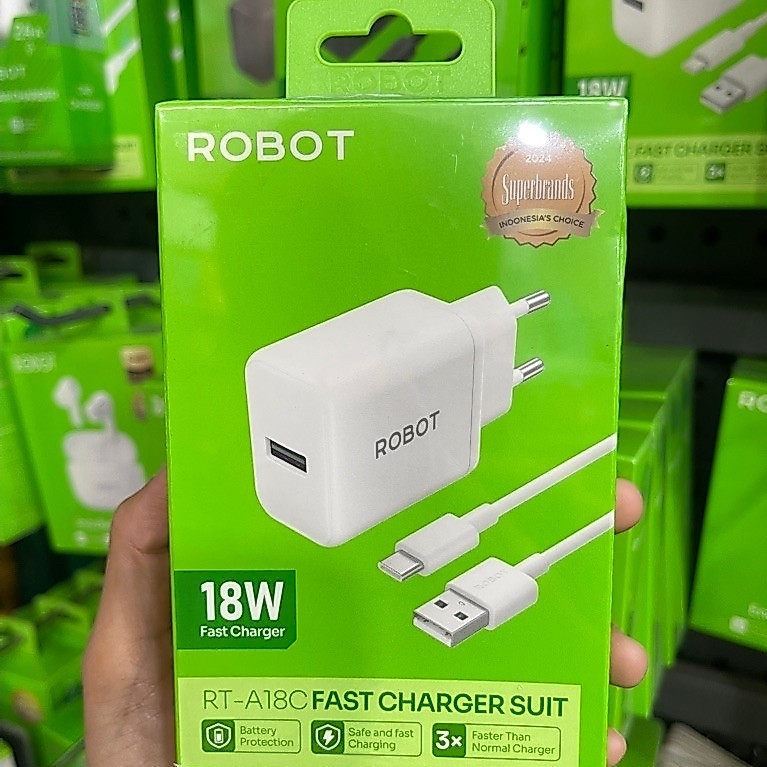 ROBOT RT-A18C Charger Set Type-C 18 Watt