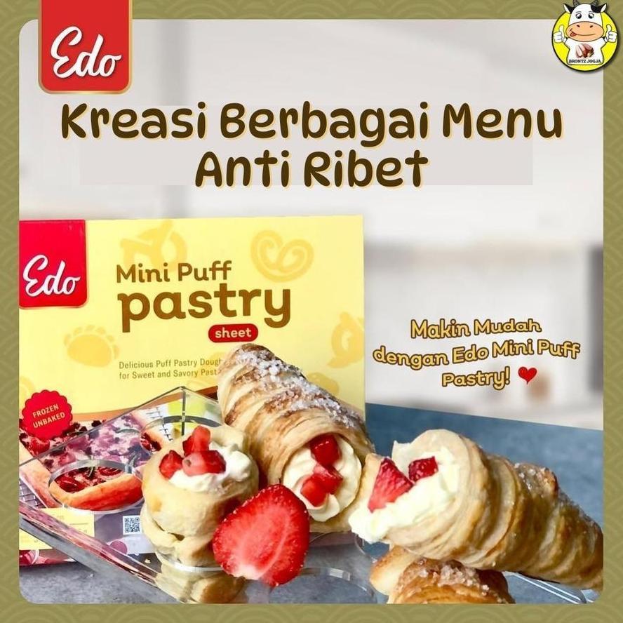 EDO Puff Mini Puff Pastry Sheet Kulit Pastry Zuppa Soup 750 Gr Siap Pakai - Kheiza Frozen