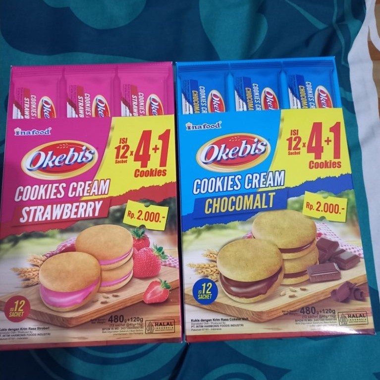 Okebis Cookies Cream Strawberry & Chocomalt