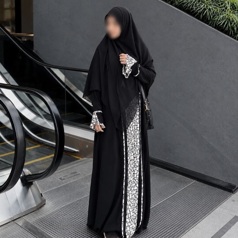 Sharqia Original Gamis Abaya Timur Tengah Full Swarovski Cameca Khas Sisesa