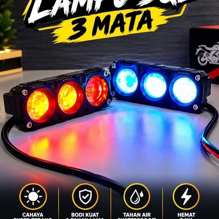 LAMPU LED SQL 3 MATA