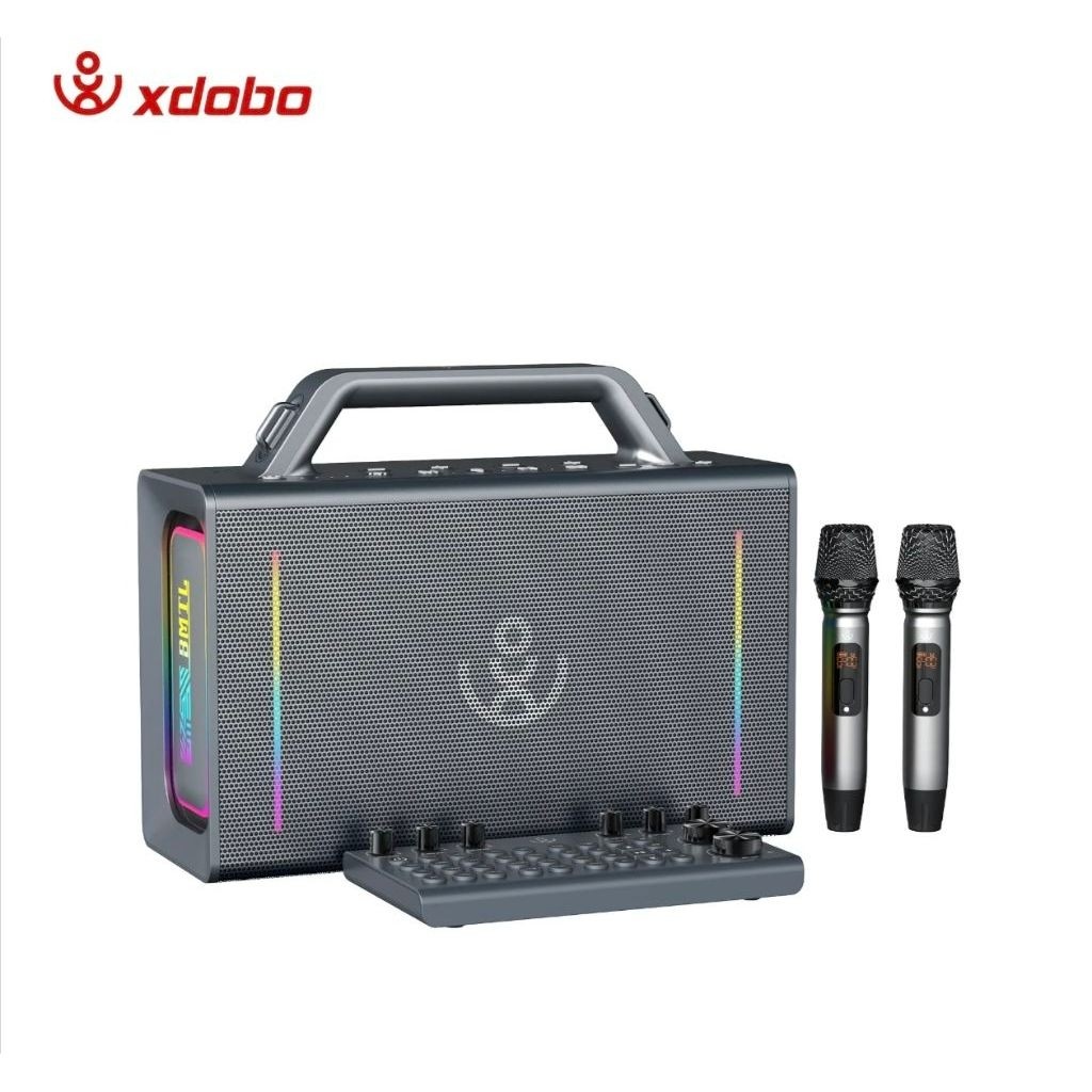 Original Xdobo BMTL Party & Play 200W Speaker Karaoke Bluetooth + 2 microphone wireless Bluetooth