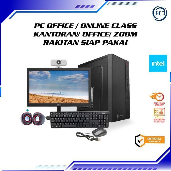 PC OFFICE / ONLINE CLASS / KANTORAN/ OFFICE/ ZOOM RAKITAN SIAP PAKAI