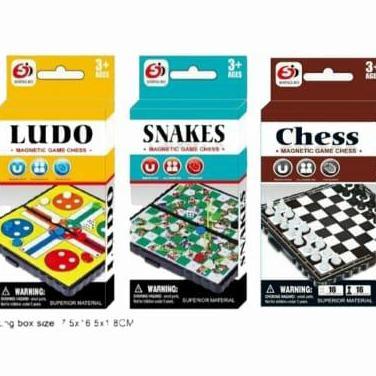 Ular Tangga, Catur, Ludo Mini Magnet