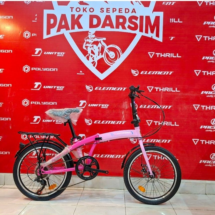 Sepeda lipat New Phoenix 20 inc kualitas bagus bisa cod kirim seluruh Indonesia