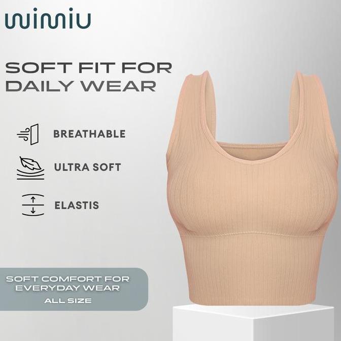 Word- Wimiu Tanktop Tank Top Crop Top Sport Bra Bh Sport Bh Nita Singlet Busa 100048