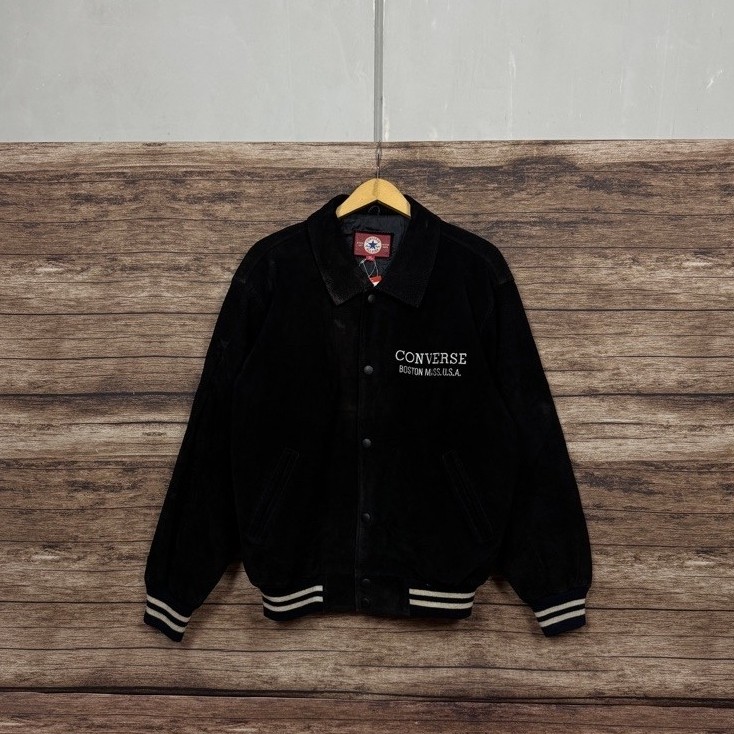converse all-star leather varsity jacket #JLJK101