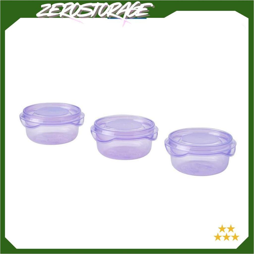 IKEA PRUTA Kotak Makan Dengan Penutup Ungu 70ml Isi 3pcs Cod