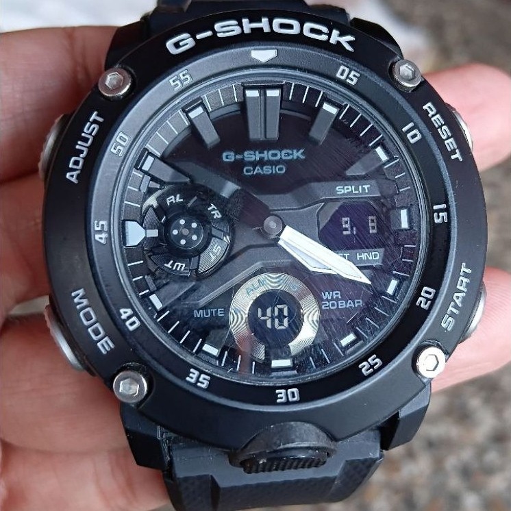 Casio G-Shock GA-2000 Carbon Core Second/Bekas/Preloved