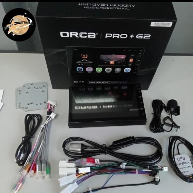 ANDROID  ORCA ADR-9988 7INCH PRO+ G2 RAM 4GB/128ROOM WERLLES CARPLAY