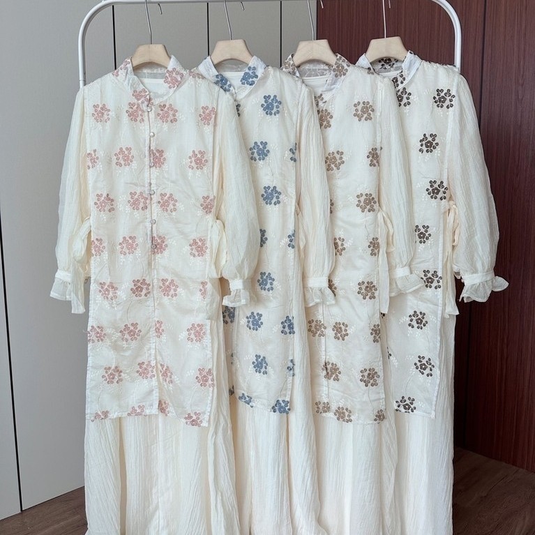 CANDY LADY Dandelion Set Vest Maxi / Gamis Wanita Terbaru Dress Kondangan Bestseller