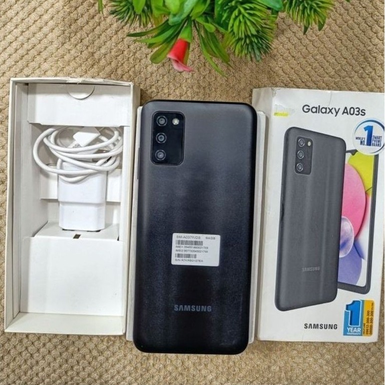 Samsung Galaxy A03s 4/64GB Second Mulus No Minus Fullset Original SEIN