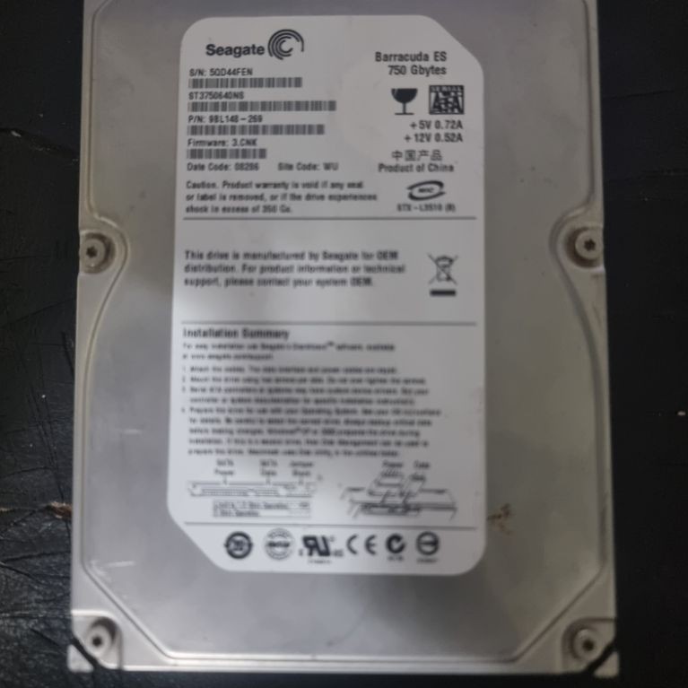 HARDISK PC CCTV 750GB sentinel 100%