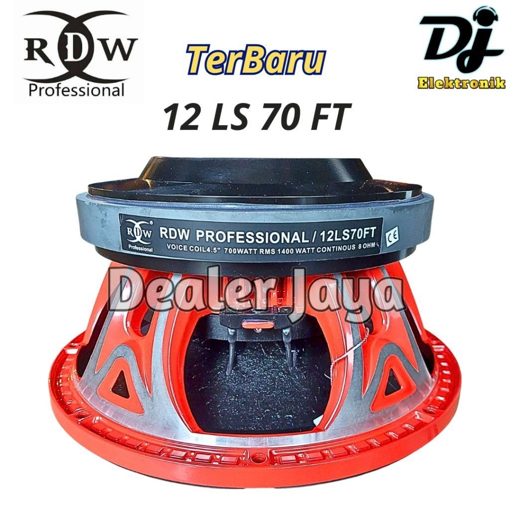 RDW 12 LS 70 FT - Speaker Komponen (12 inch) 12LS70 F / 12 LS 70FT