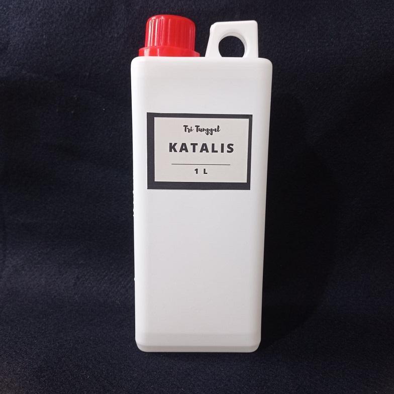 Katalis 1000 ml Resin Pengeras Catalis Fiber Acrylic DIY Keruh Bening Botol Bottle Transparan Kimia 