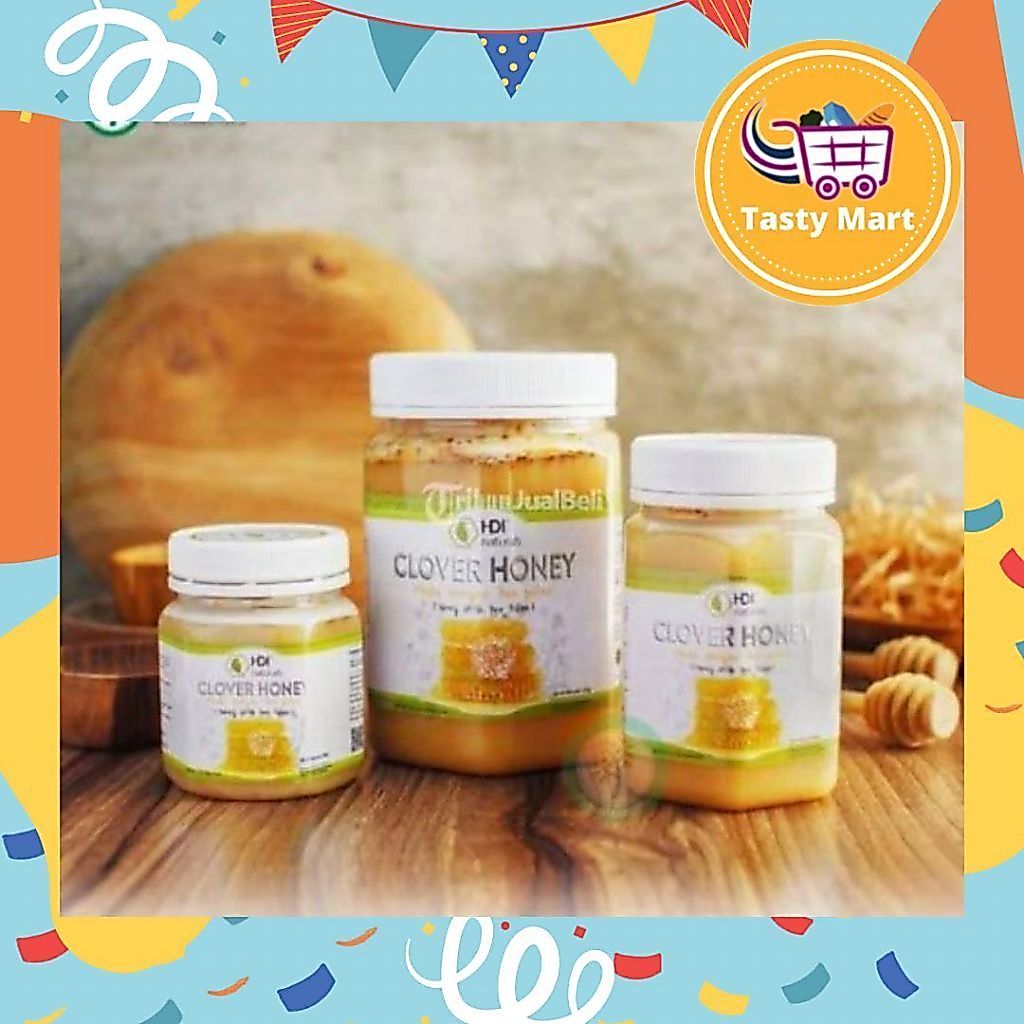 Clover Madu Honey HDI 1kg exp 2029 free sendok kayu