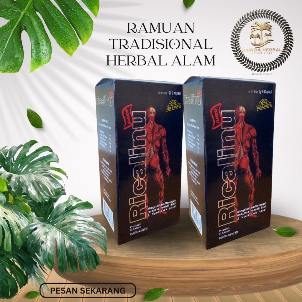 Ramuan Kapsul RIcaLInu Original RawdaHerbal.id | Mendukung Sendi & Tulang