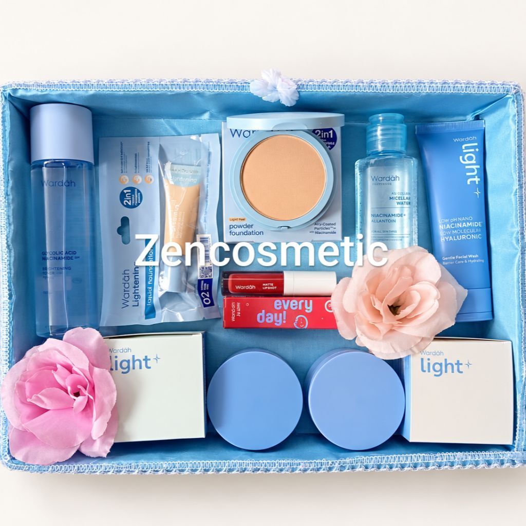 Wardah Paket Seserahan Lengkap/ Wardah Hantaran nikah / Paket Kosmetik Seserahan/ Parsel Wardah