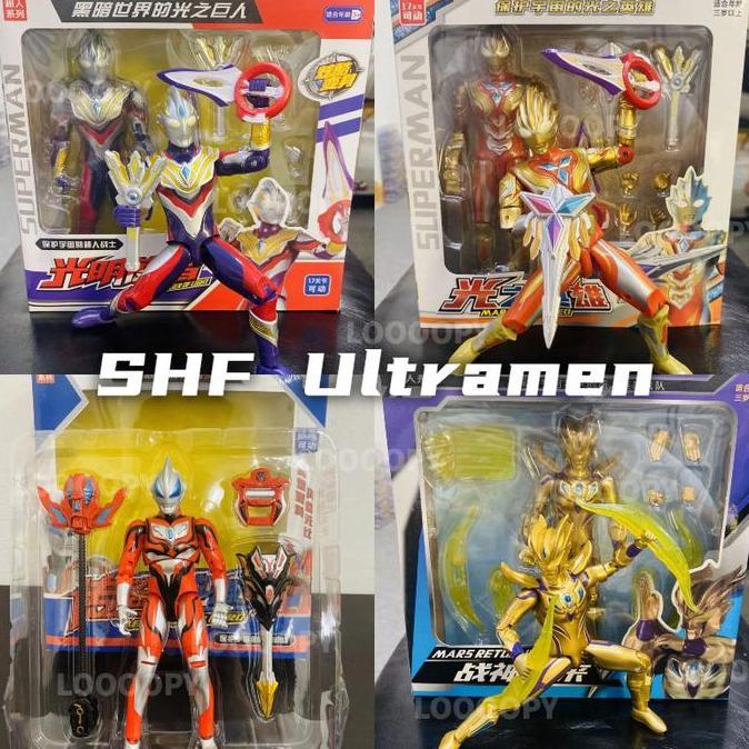 Mainan Ultraman Z Zero Shf Ultraman Action Figure Ultraman Zero Beyond SHF Galaxy Glitter Action Fig