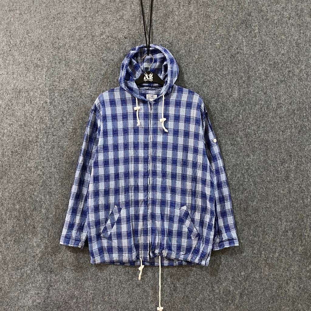 jaket windbreaker PLAID (size L-XL)
