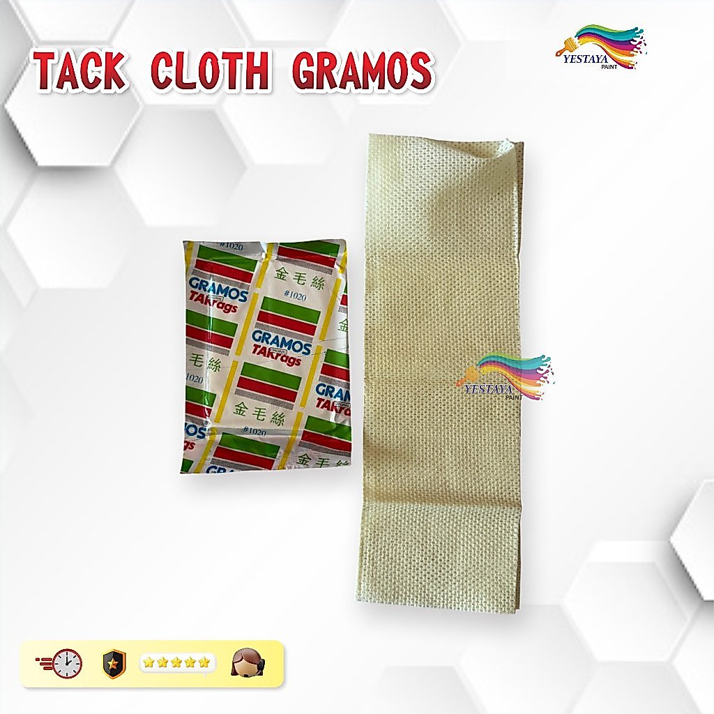 Tack Cloth GRAMOS 35x35cm Kain Pembersih Debu Cat Mobil