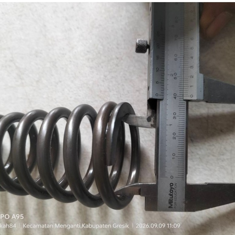 spring pegas tekan krucut baja 6mm