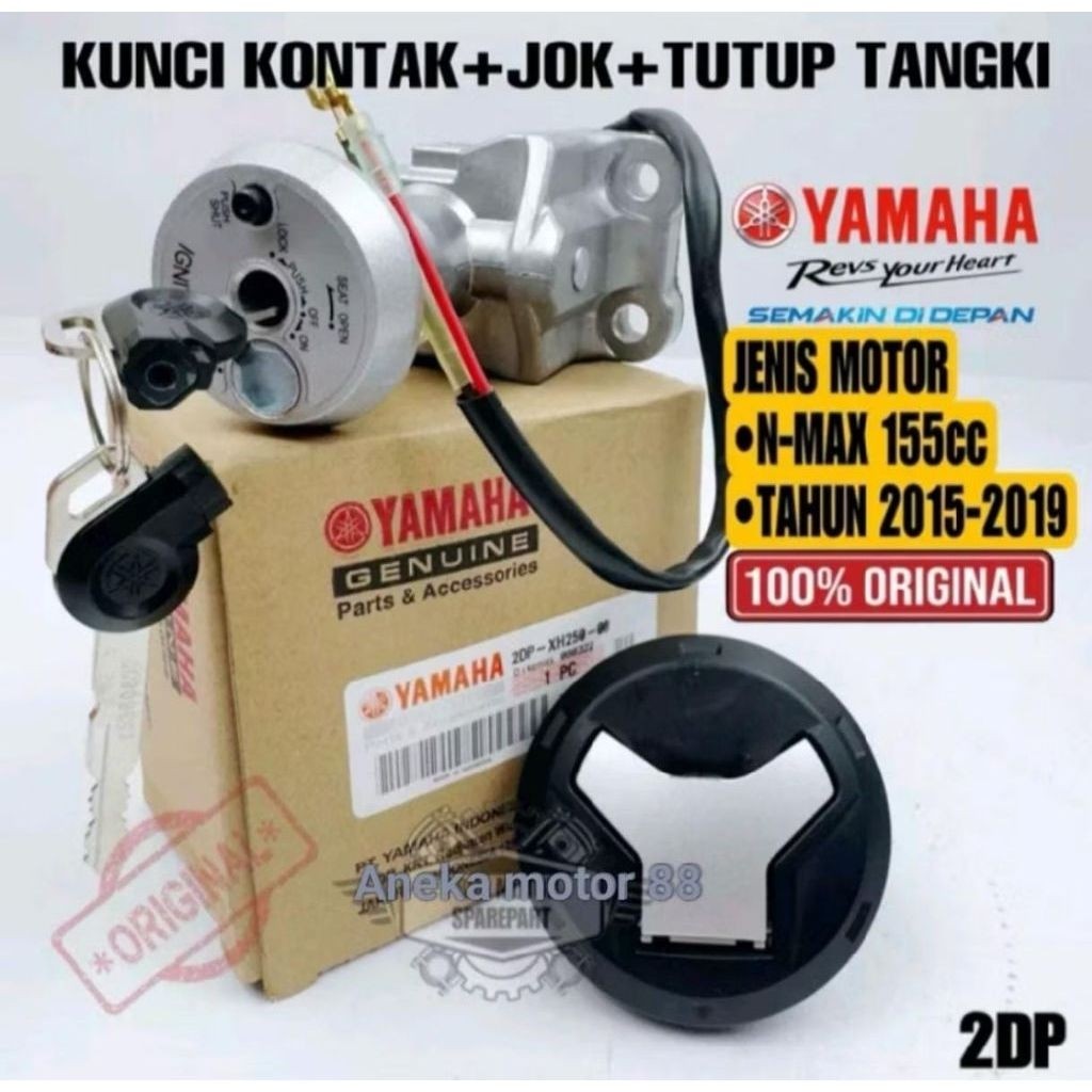 KUNCI KONTAK SET ORIGINAL YAMAHA NMAX OLD TAHUN 2015-2019 KODE 2DP