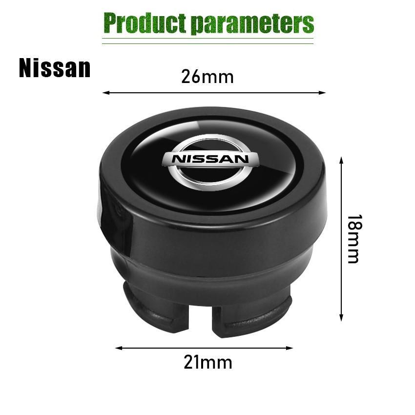 Cover Power Outlet Mobil Nissan Transparan Hitam / Tutup Soket Charger USB Anti Debu untuk March, Ma