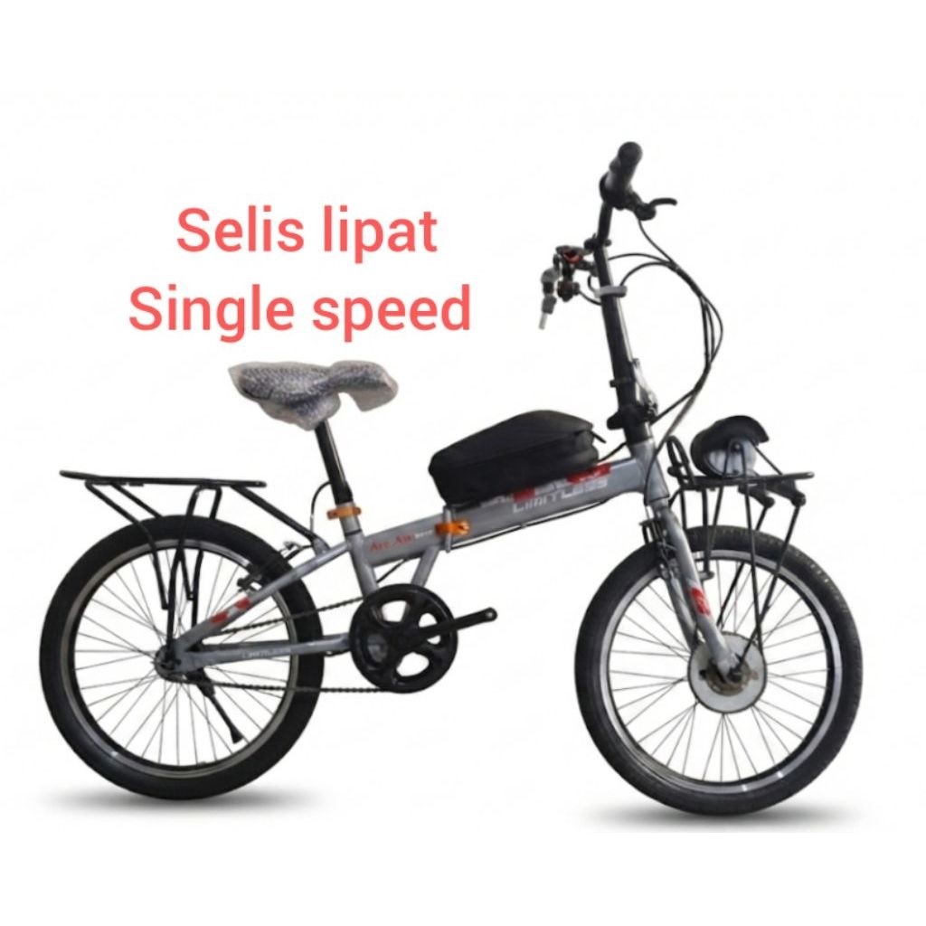 sepeda lipat listrik folding ebike size 20 inch