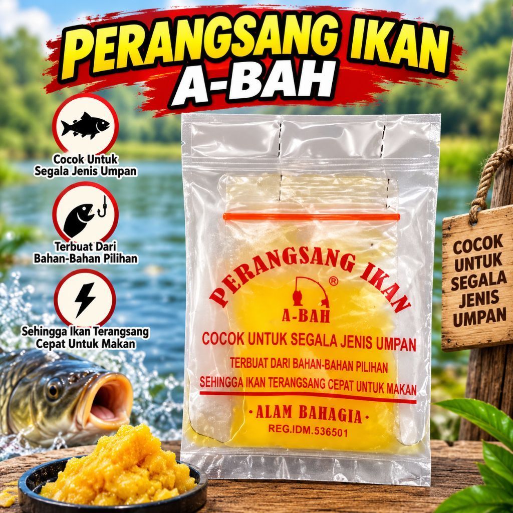 Perangsang Abah Kuning Wisman - Umpan Pancing Ikan Air Tawar