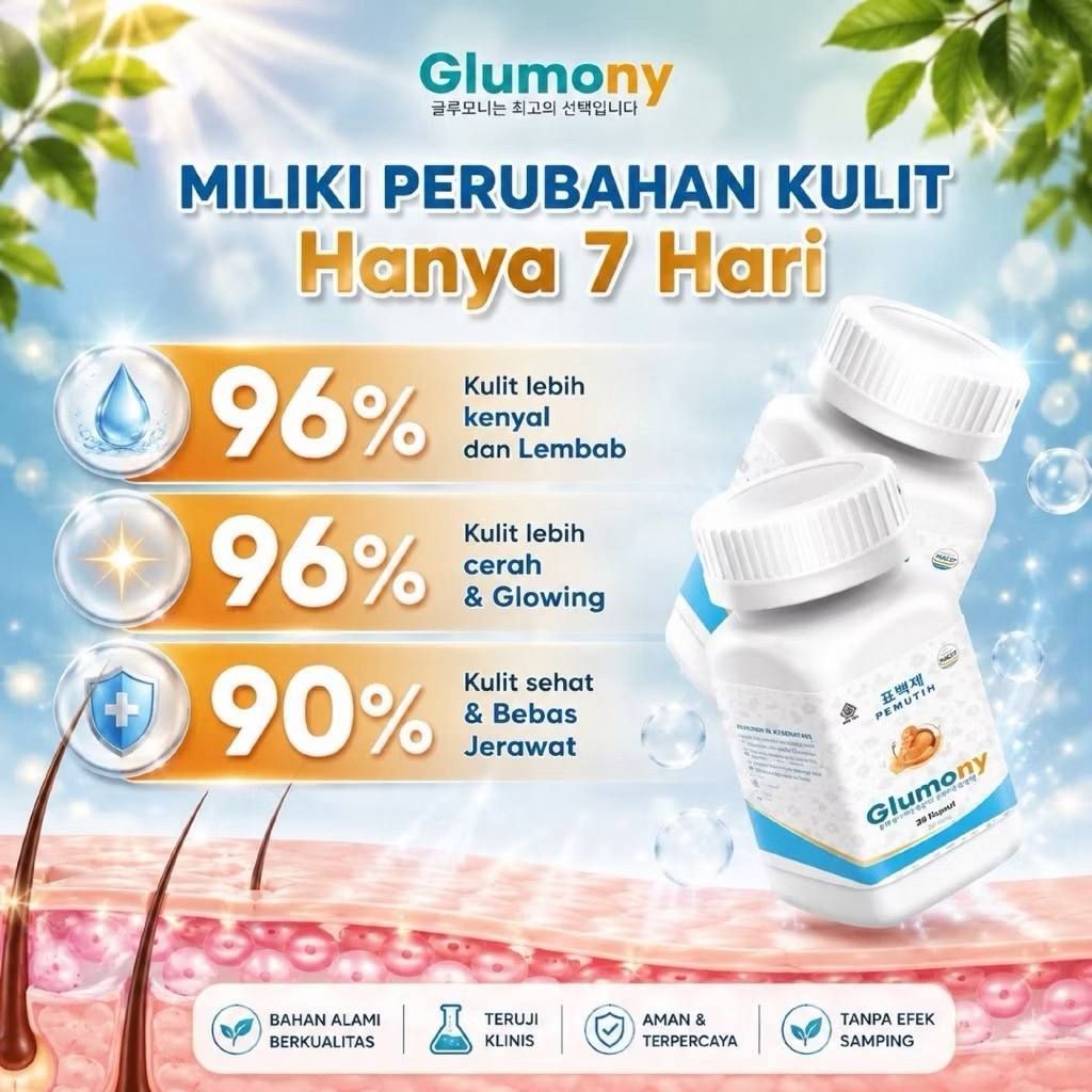 [CUCI GUDANG] (ORIGINAL) Bundle isi 2 Glumony KAPSUL PEMUTIH KULIT | CAPSUL WHITENING | PEMUTIH KULI