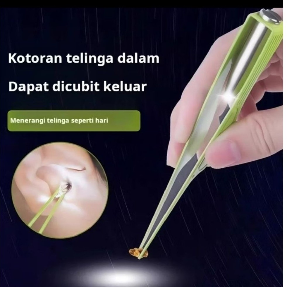 Alat pembersih telinga visual, artefak pembersih telinga dengan klip telinga