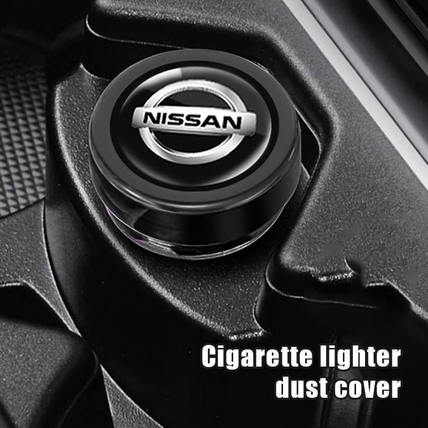 Cover Power Outlet Mobil Nissan Transparan Hitam / Tutup Soket Charger USB Anti Debu untuk March, Ma